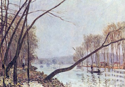 Banks of the Seine in Autumn by Alfred Sisley